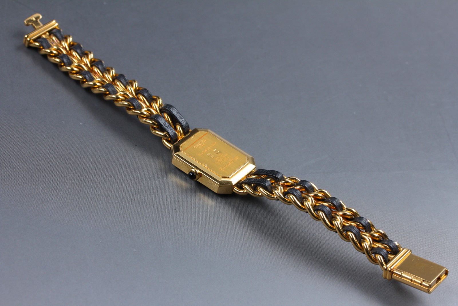 Near MINT CHANEL Premiere L H0001 Black Bracelet Quartz 20mm Women’s Watch JAPAN