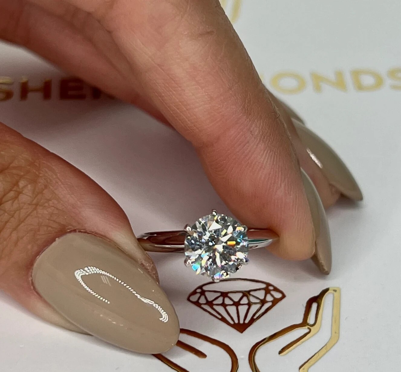 Solitaire Promise Ring 2.50Ct Round Cut Simulated Diamond 14k White Gold Plated