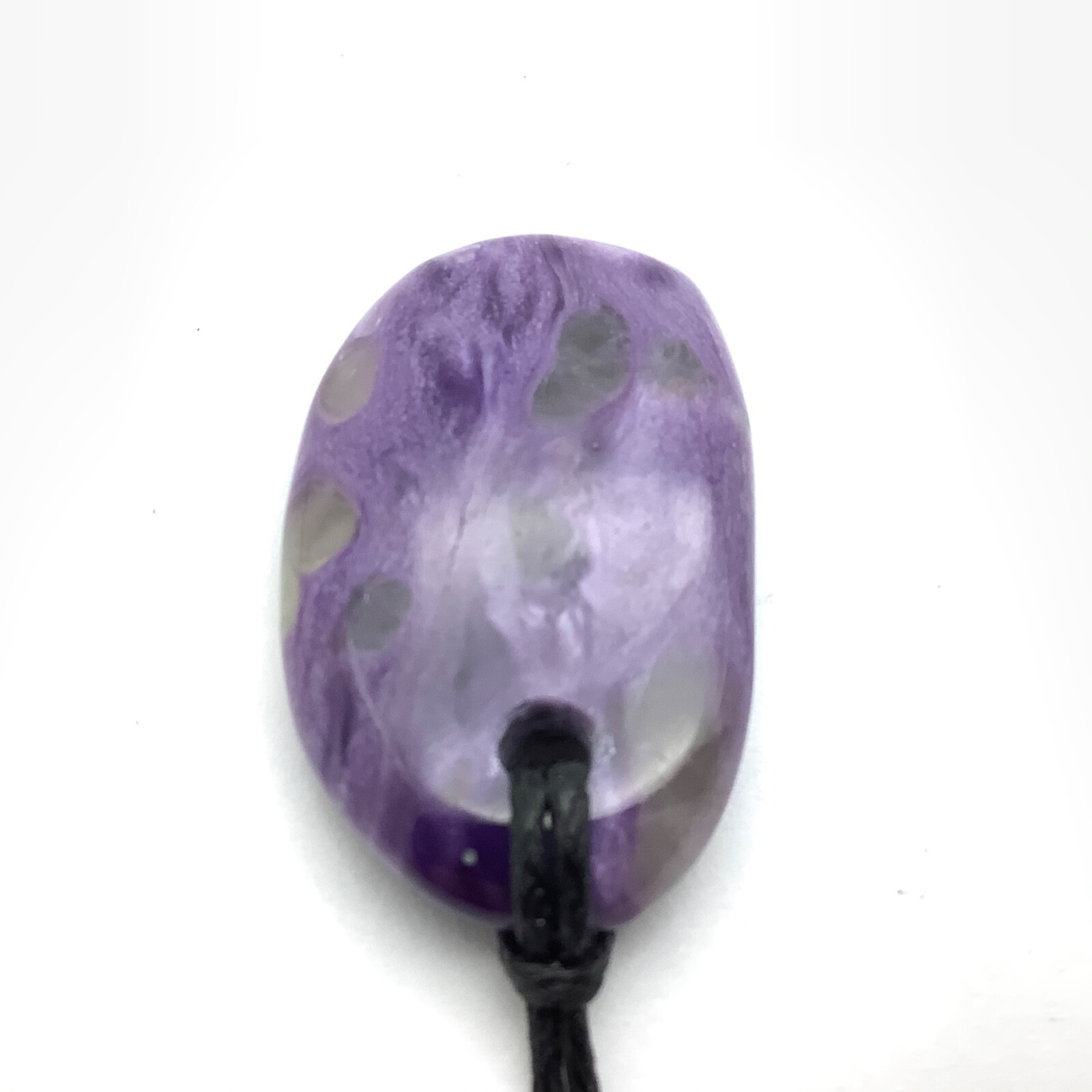 Siberian Charoite Pendant Simple Purple Gem Stone Necklace Siberia #15