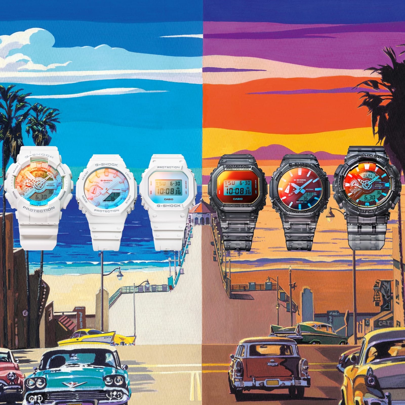 CASIO G-SHOCK GA-2100TL-7AJF BEACH TIME LAPSE Series Analog Digital Watch 45.4mm