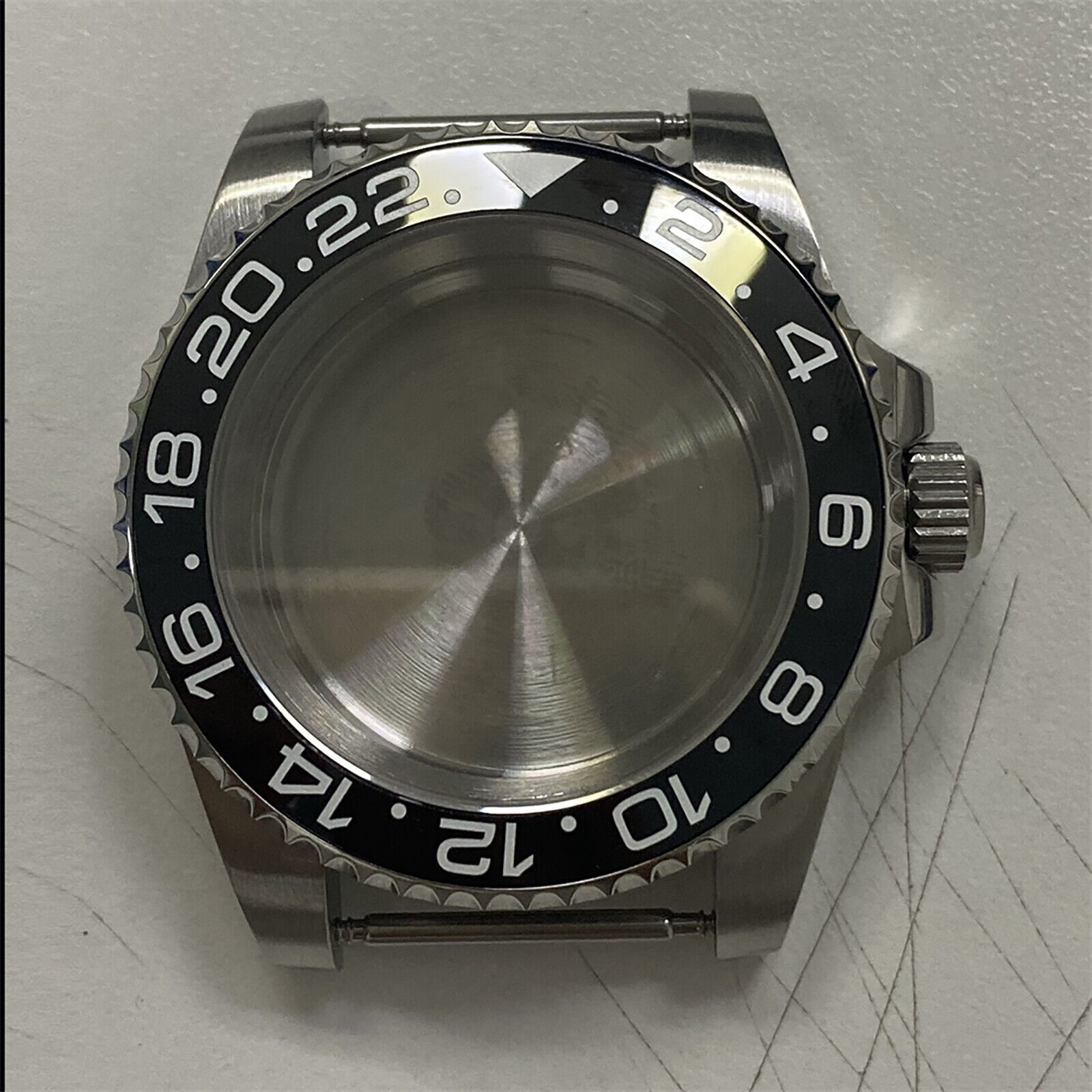 40mm Sapphire Glass Steel Bezel Watch Case For NH35 NH36 Automatic Movement