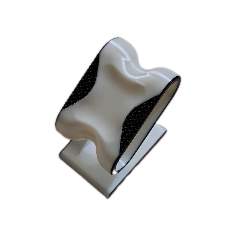 Premium Watch Stand — Display Silk White with black and highlight. (Stand only)