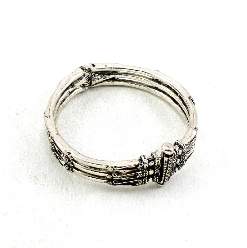 Bangles Bracelet Silver Plated Brass Metal Handmade Fashion Jewelry