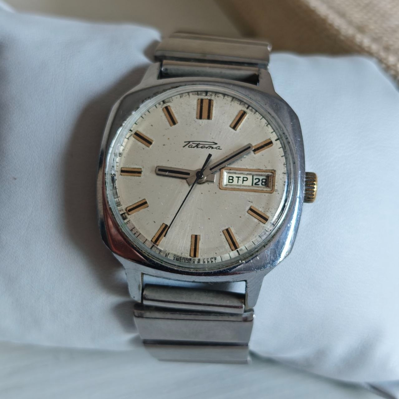 Vintage Soviet Raketa Automatic Watch Cal. 2627.H 29 Jewels Day-Date USSR