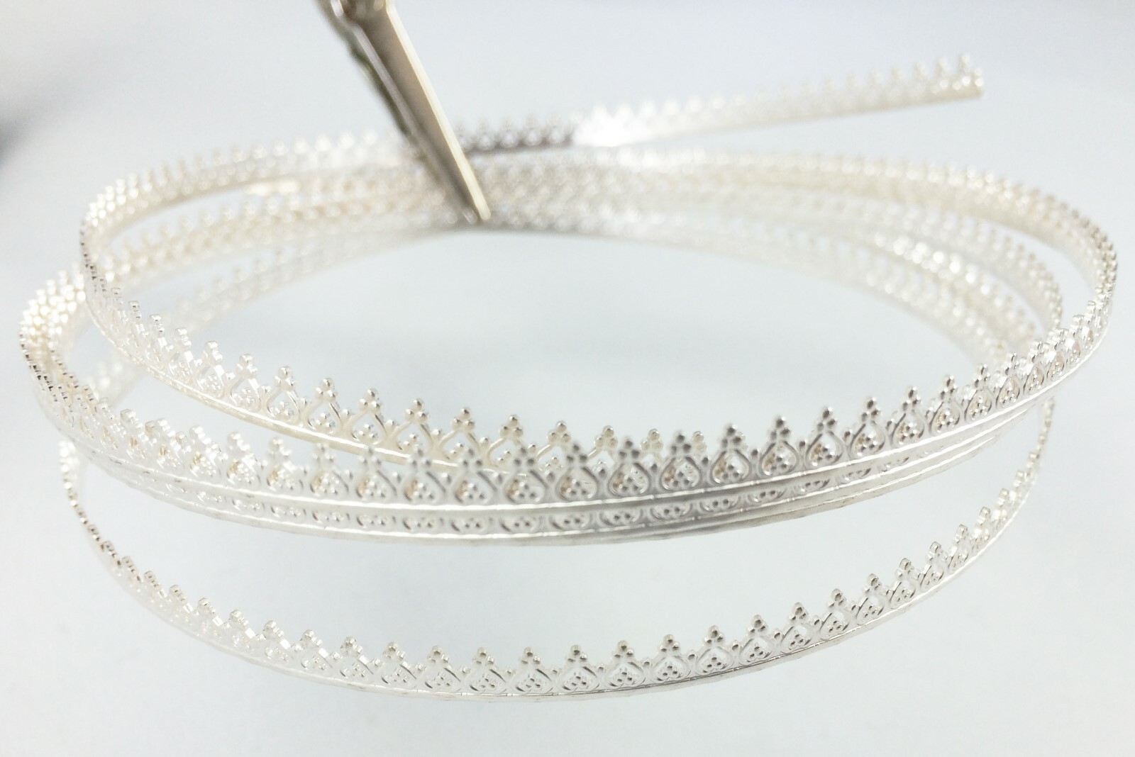 Inverted Heart 925 Sterling Silver Gallery Wire 1 5 10 Feet Jewelry Setting