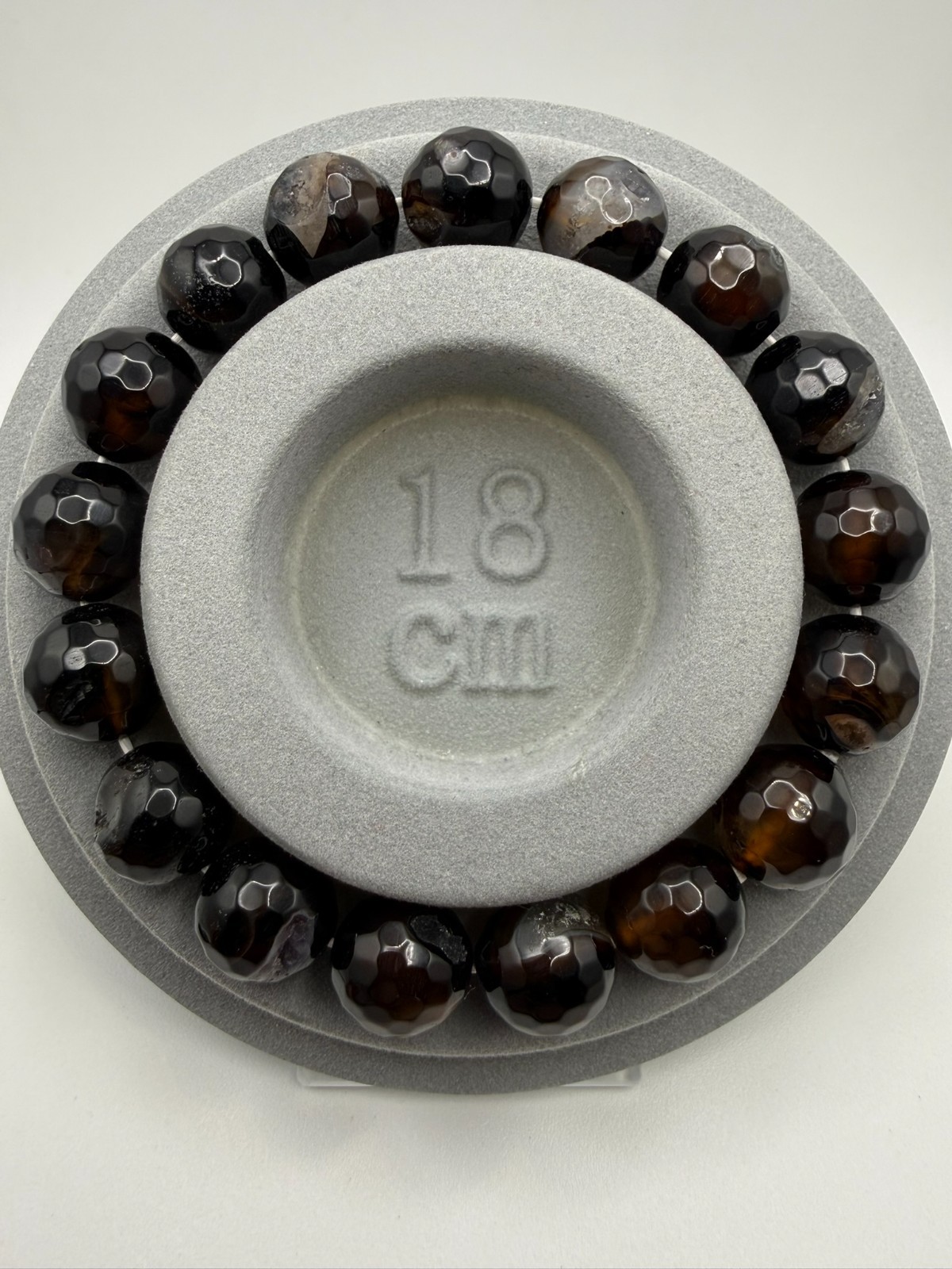 Natural Indonesian Agate Faceted – 12mm – A12-1807