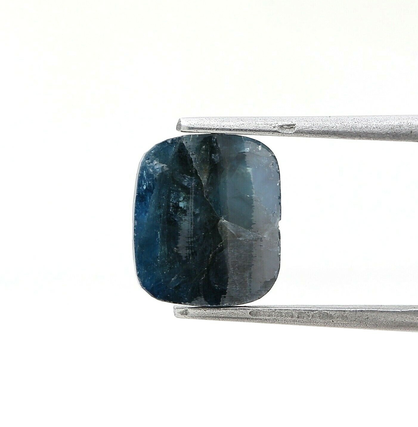 Big Rustic Natural Diamond 3.06TCW Grayish Blue Sparkling Oval Rose Cut for Gift