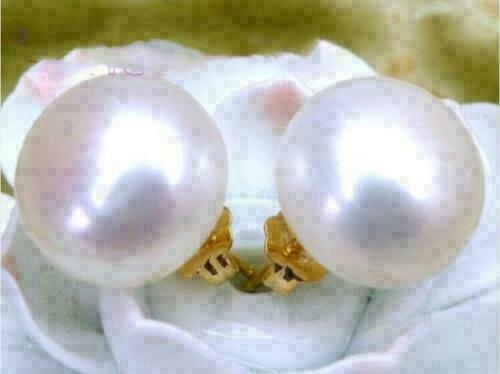 Real AAAAA Akoya 10-11mm white stud pearl earrings 14k Limited time promotion
