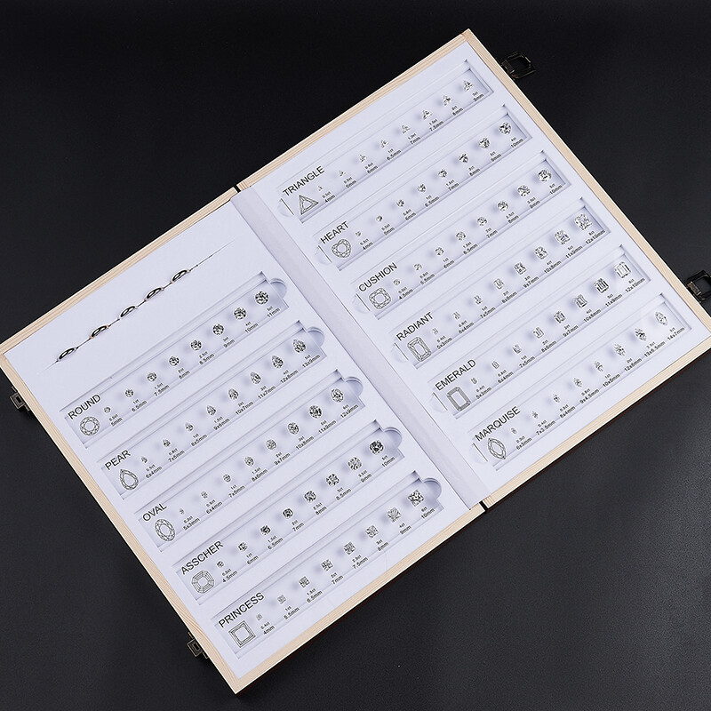CZDiamond Chart Customize Comparison Chart Set Size Reference for Jewelry Making