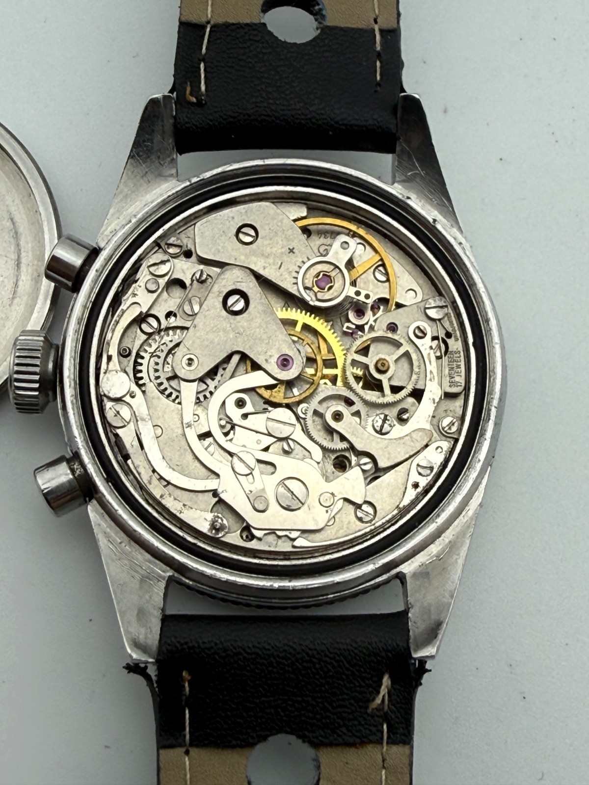 VINTAGE YEMA RALLYGRAF “MARIO ANDRETTI” MANUAL WIND CHRONOGRAPH VALJOUX 7733