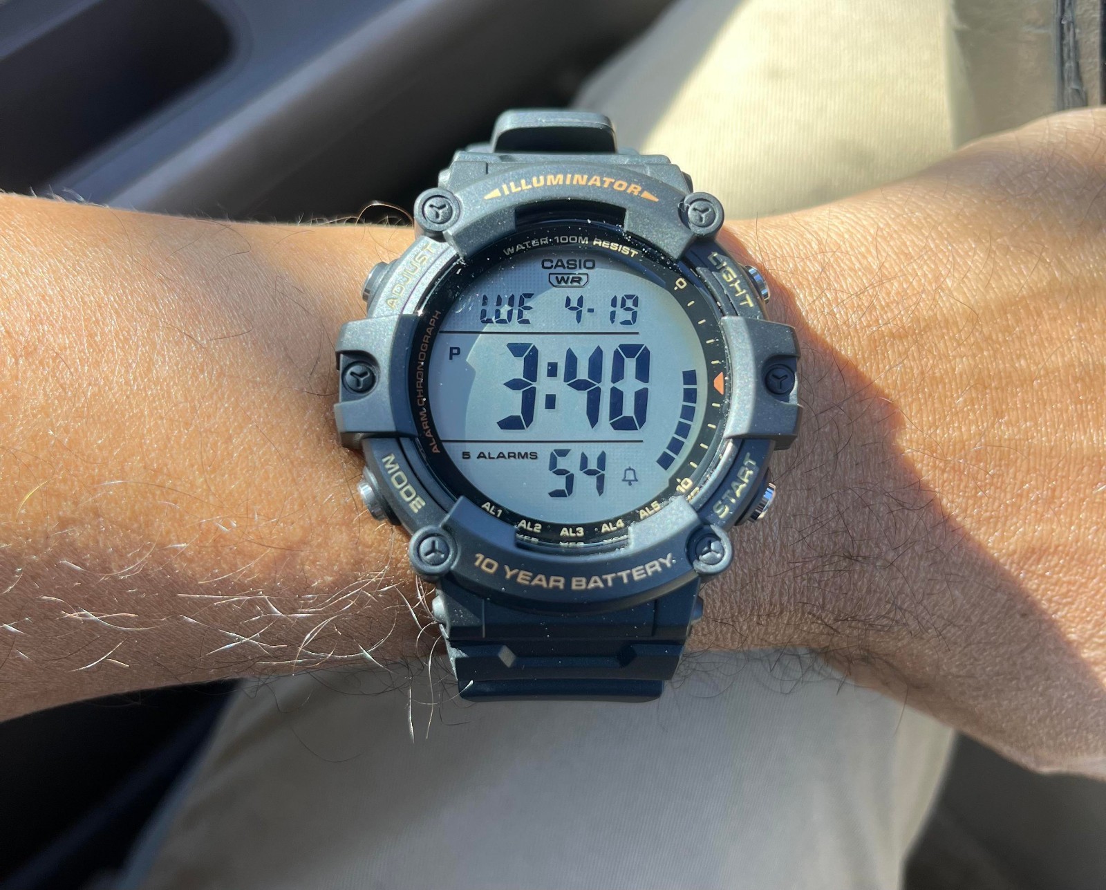 Casio – Illuminator, Black Resin Men’s Quartz Watch – AE1500WHX-1AV