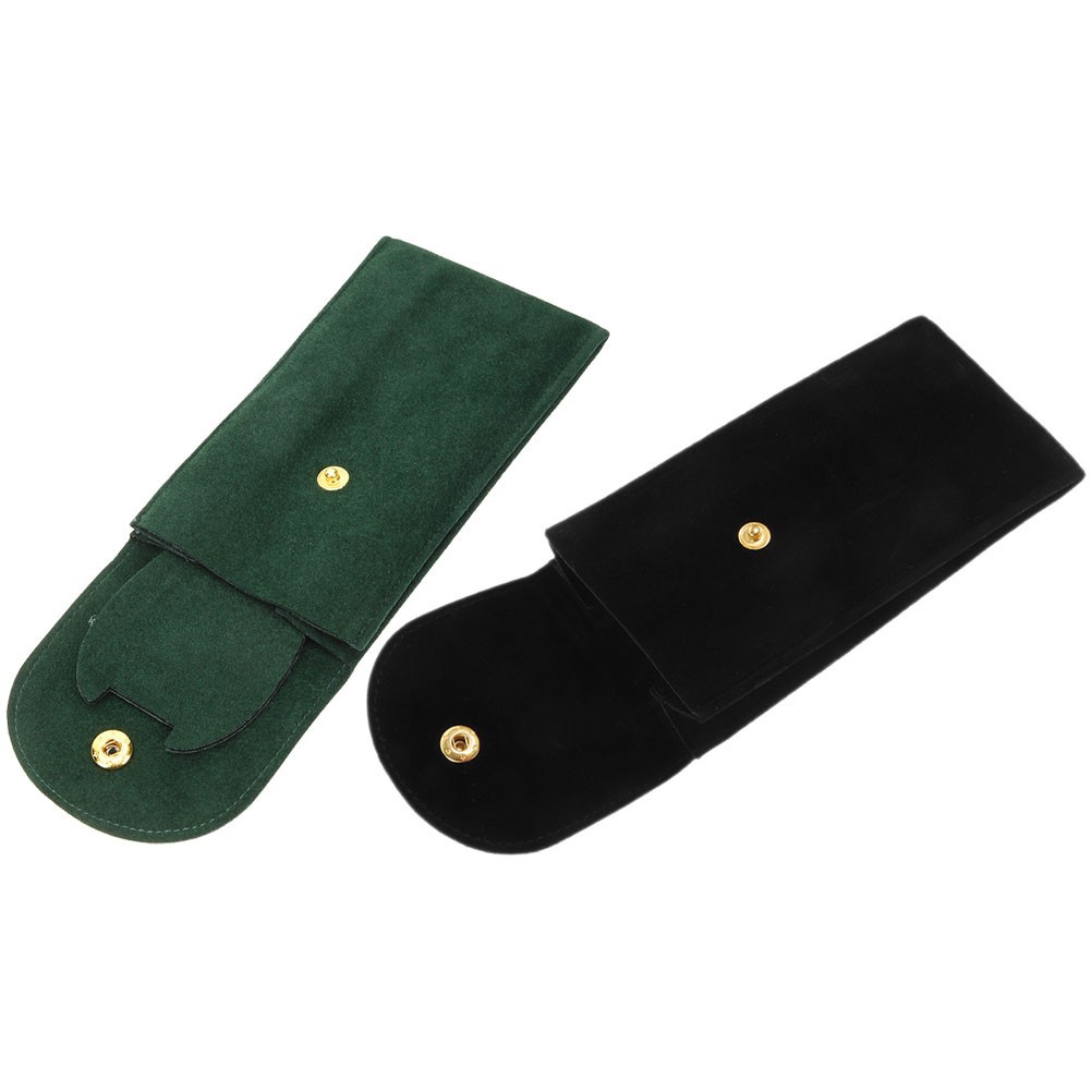 Travel Watch Case Green Rectangular Scratch Protection 2Pcs 5.1×2.8in