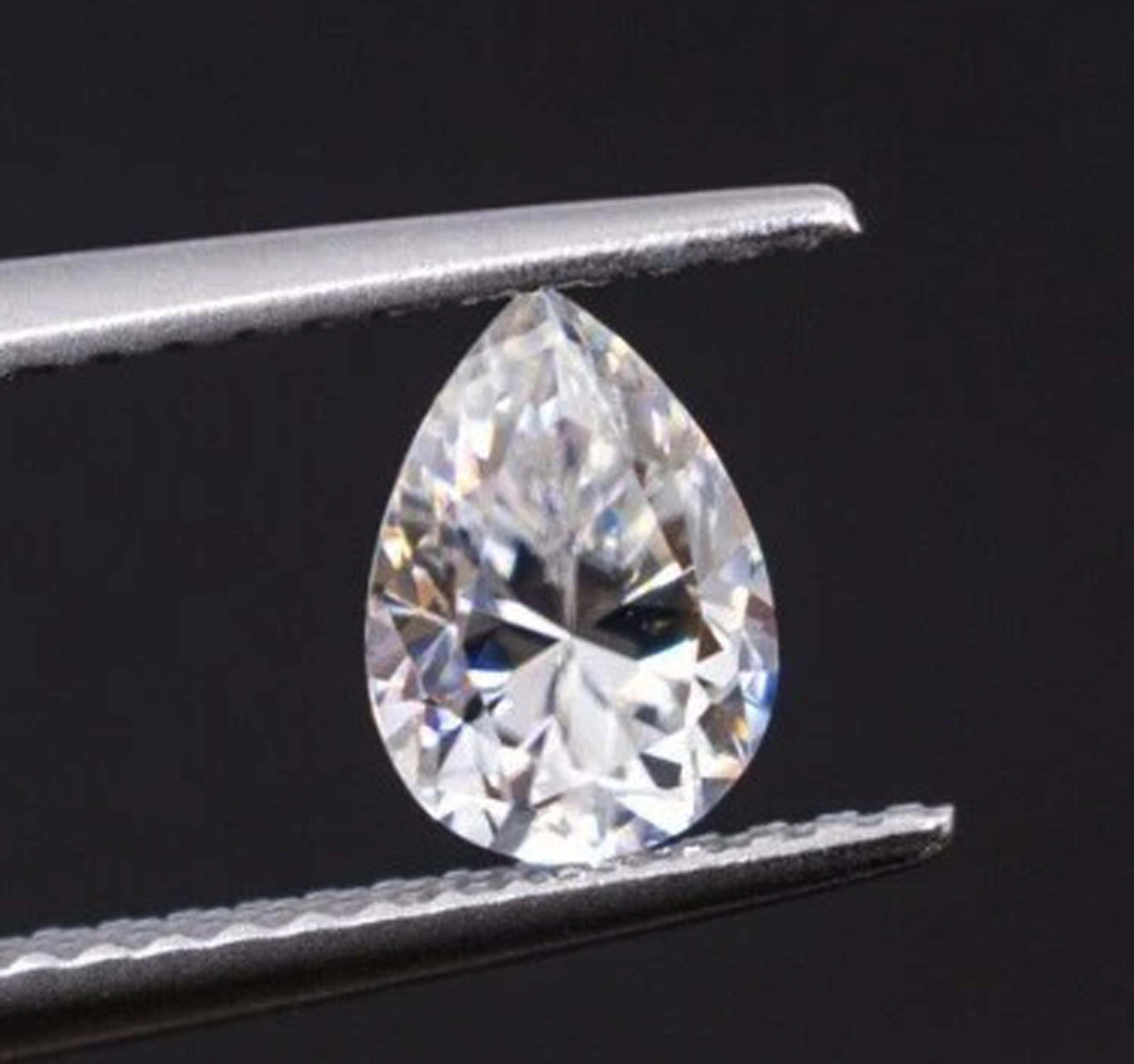 IGL Certified 2 Ct CVD Diamond Pear Shape F Color IF Clarity Lab Grown Gems 5OSS