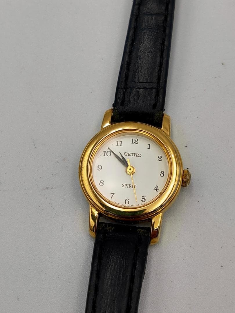 JUNK FOR PARTS Seiko Spirit 4N21-0890 Ladies Gold-Tone Quar Dead battery | Japan