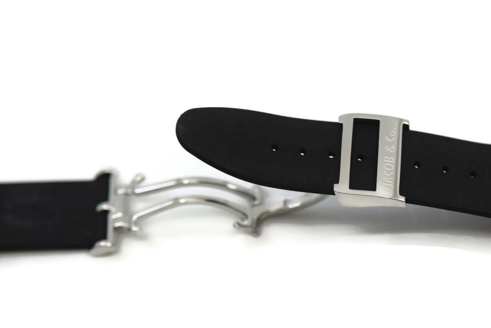 Jacob & Co OEM Black Rubber Strap 22mm