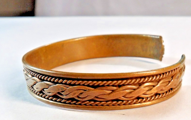 Pure Copper Bracelet Arthritis Pain Therapy Energy Cuff