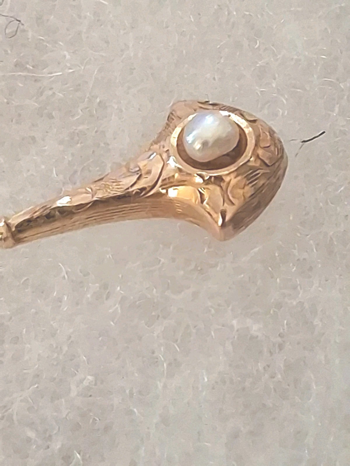 Victorian Era 10k Solid Gold Stickpin 2 1/2 Inches Long. 1.1 Grams.