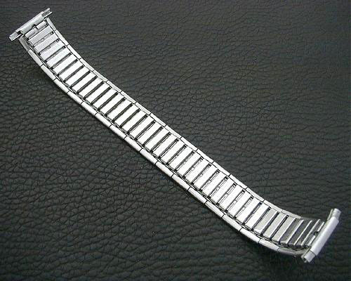 NOS Adjustable 16mm to 22mm Mid-Century Flexon Stainless Watch Band!