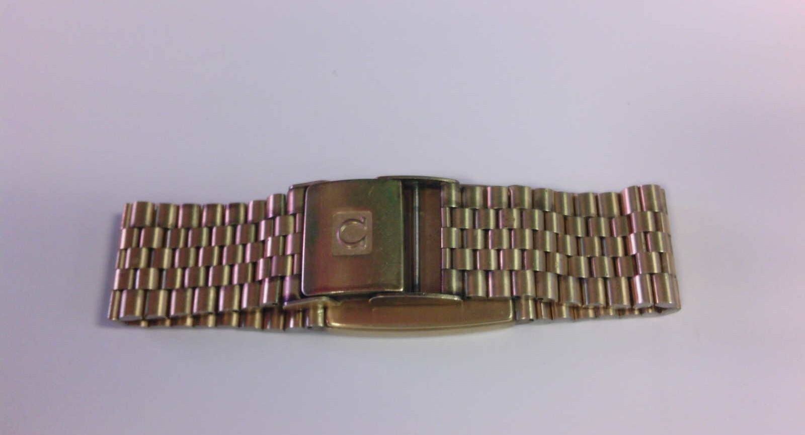 VTG OMEGA DeVille 10k RGP QUARTZ Watch W Original Box, Tag, Links! DOES NOT WORK