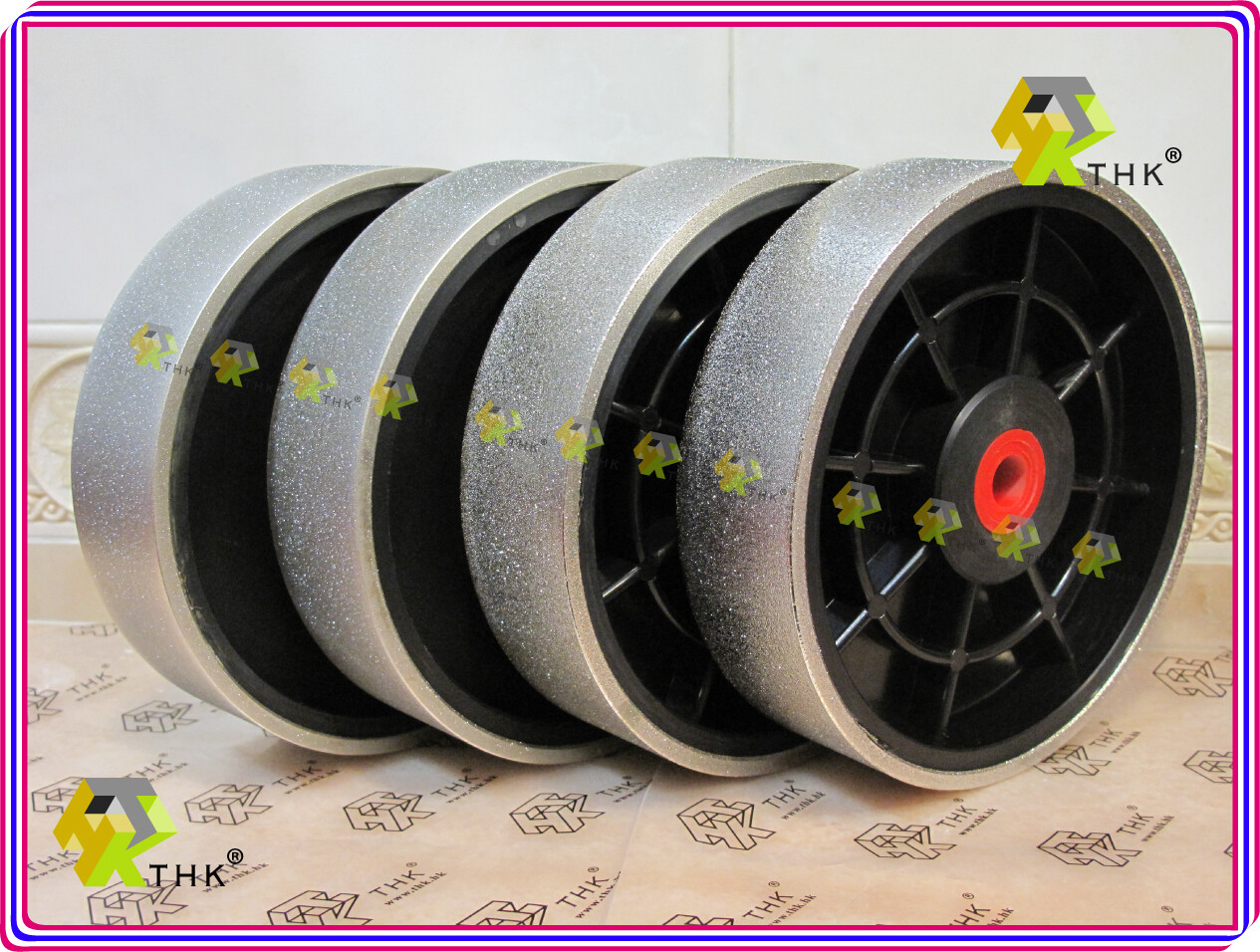 200mm 8 inch THK Diamond Lapidary Jewelry Grinding wheel 38mm Wide Grit 60 ~ 600