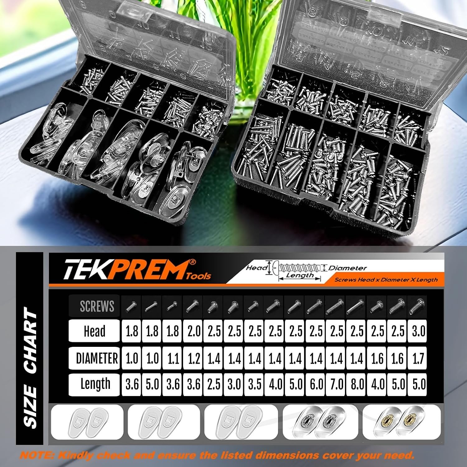 Magnetic Eyeglass Repair Tool Kit with Screws and Nose Pads for Effortless Fixes