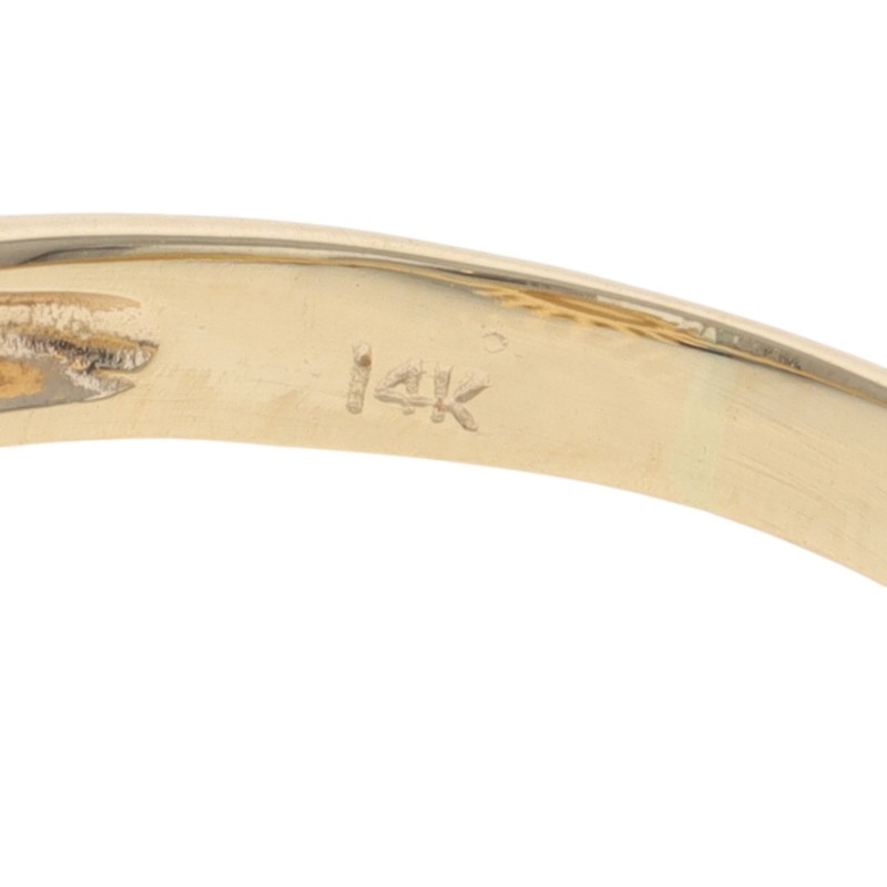 Yellow Gold Pearl Diamond Halo Ring – 14k .20ctw