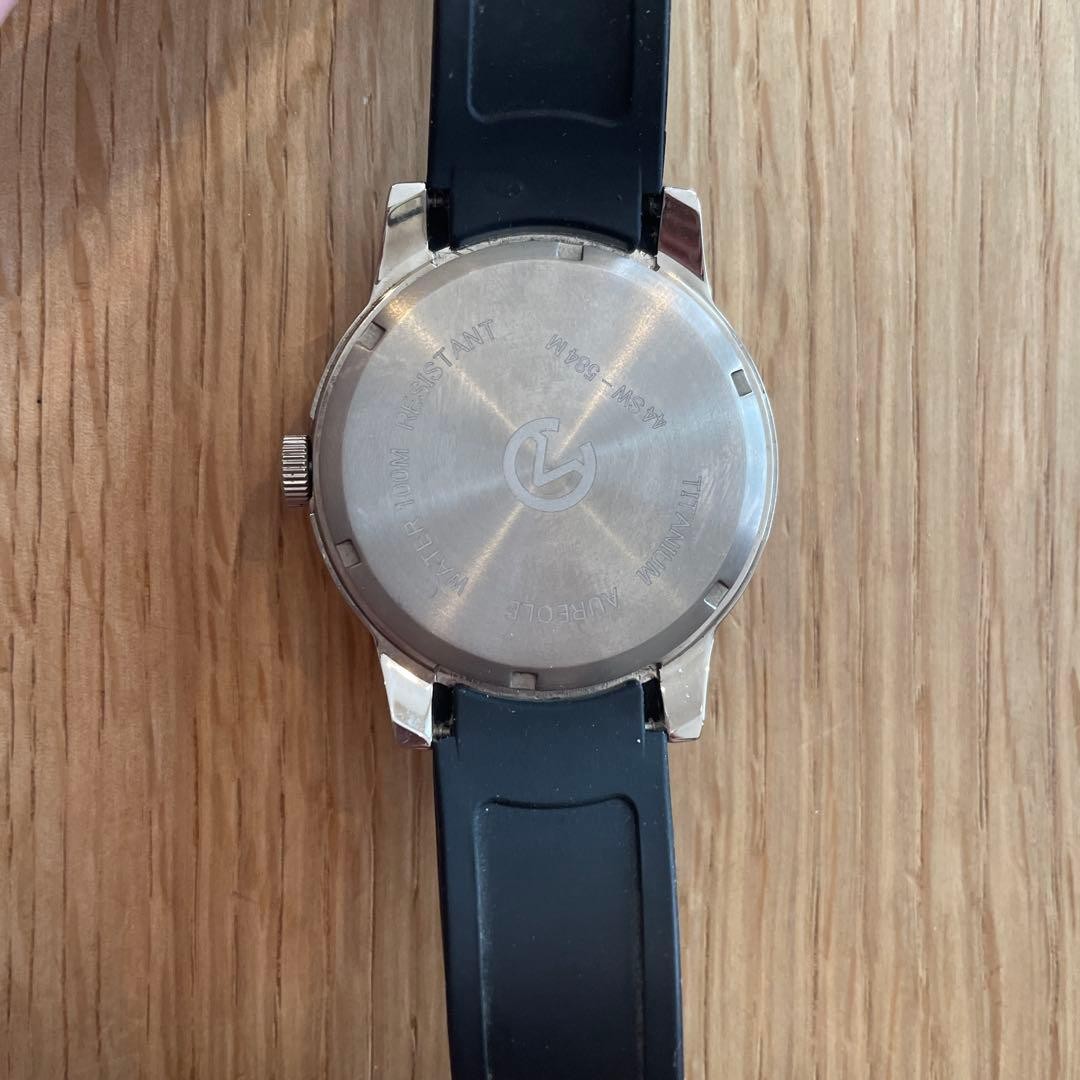 Aureole Quartz Black Dial Wristwatch