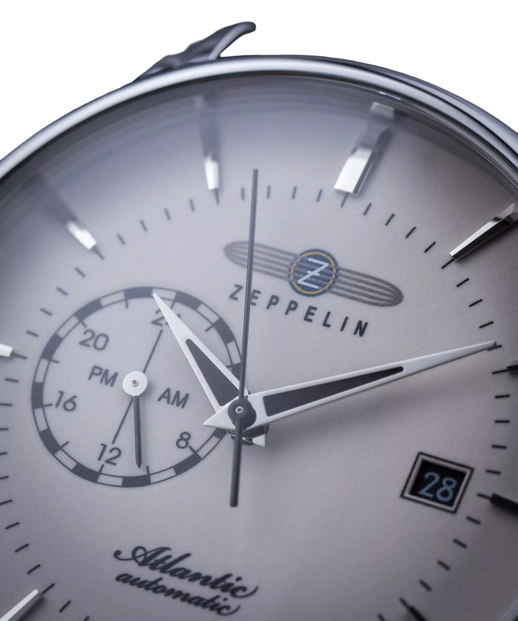 Zeppelin Atlantic Automatic Beige Dial 8470-5 Leather Band Men’s Watch