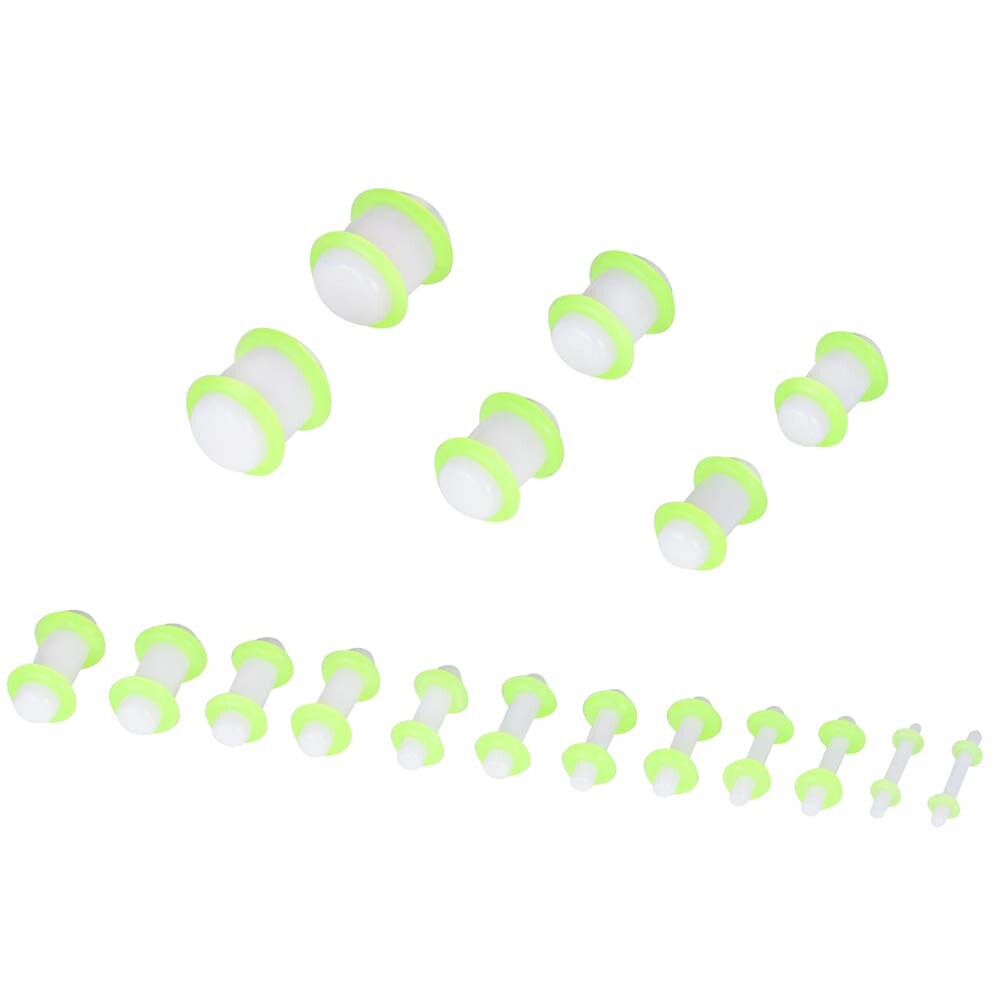 36PCS Gauges Kit Ear Stretching 14G-00G Acrylic Taper Tunnel Plug Jewelry