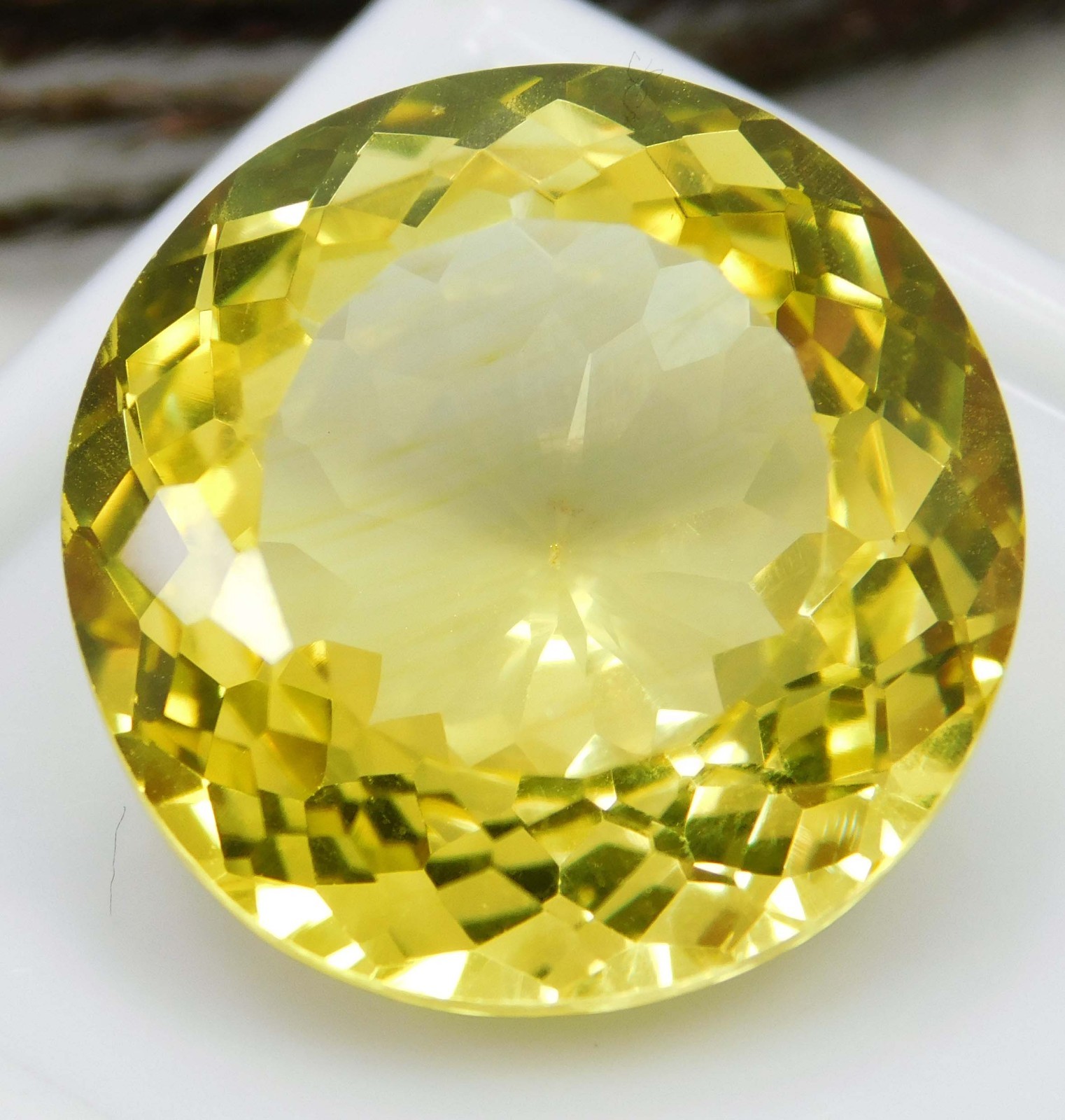 Certified 21.25 Ct Natural Ceylon Yellow Sapphire | Sri Lanka Origin | Loose Gem