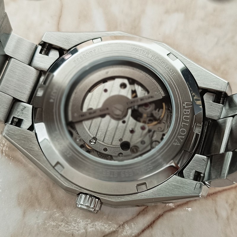 Bulova Surveyor 96A274 Silver/White Dial Men Classic Automatic Chronograph 42mm