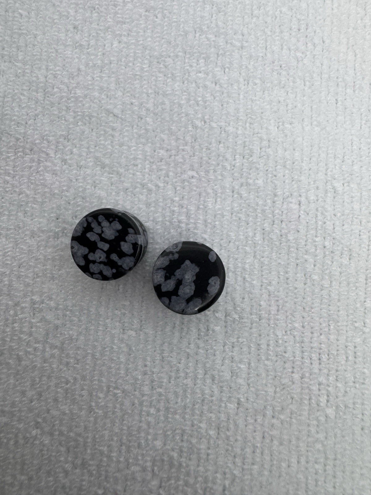 7 Pair 00g 10mm Natural Stone Ear Gauges River Collection