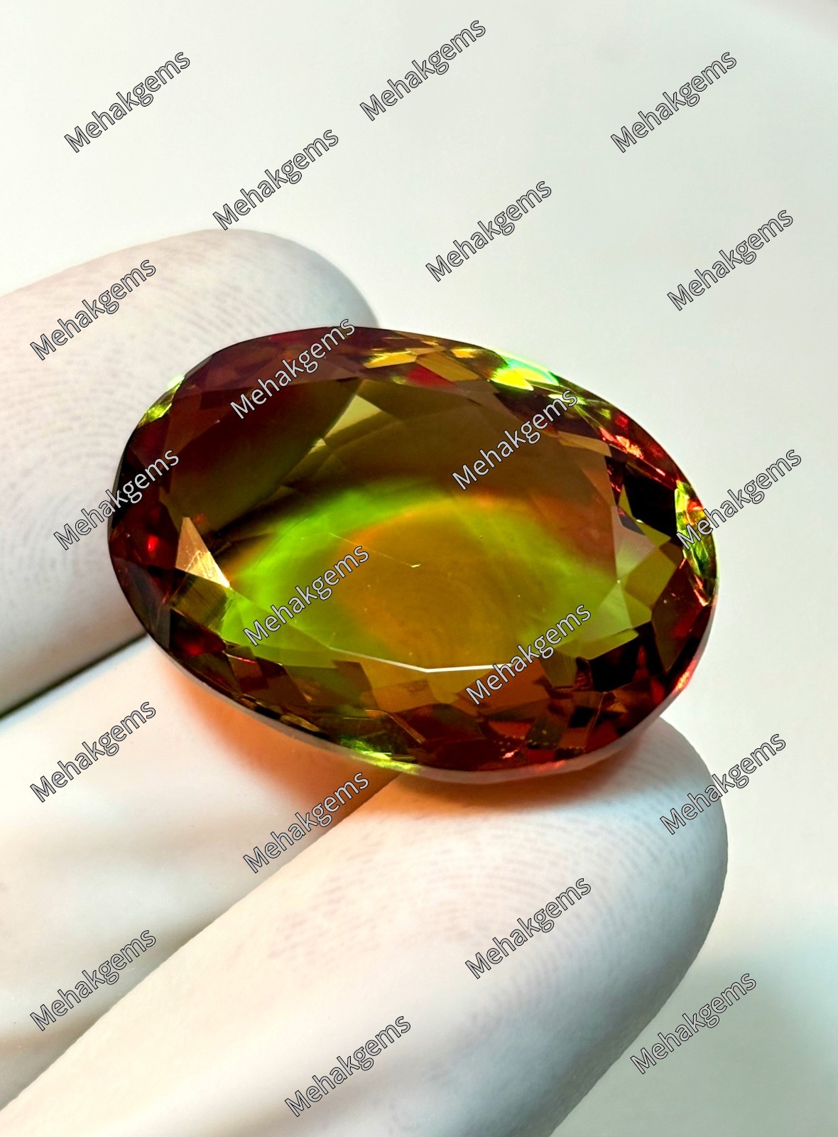 47.Ct Zultanite Oval Cut Gemstone Color Changing Diaspore Chameleon Stone