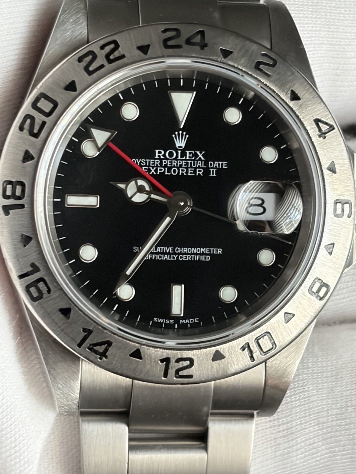 2002 Rolex Explorer II 16570 (Black Dial) Y Serial – Fresh Service, Unworn Since