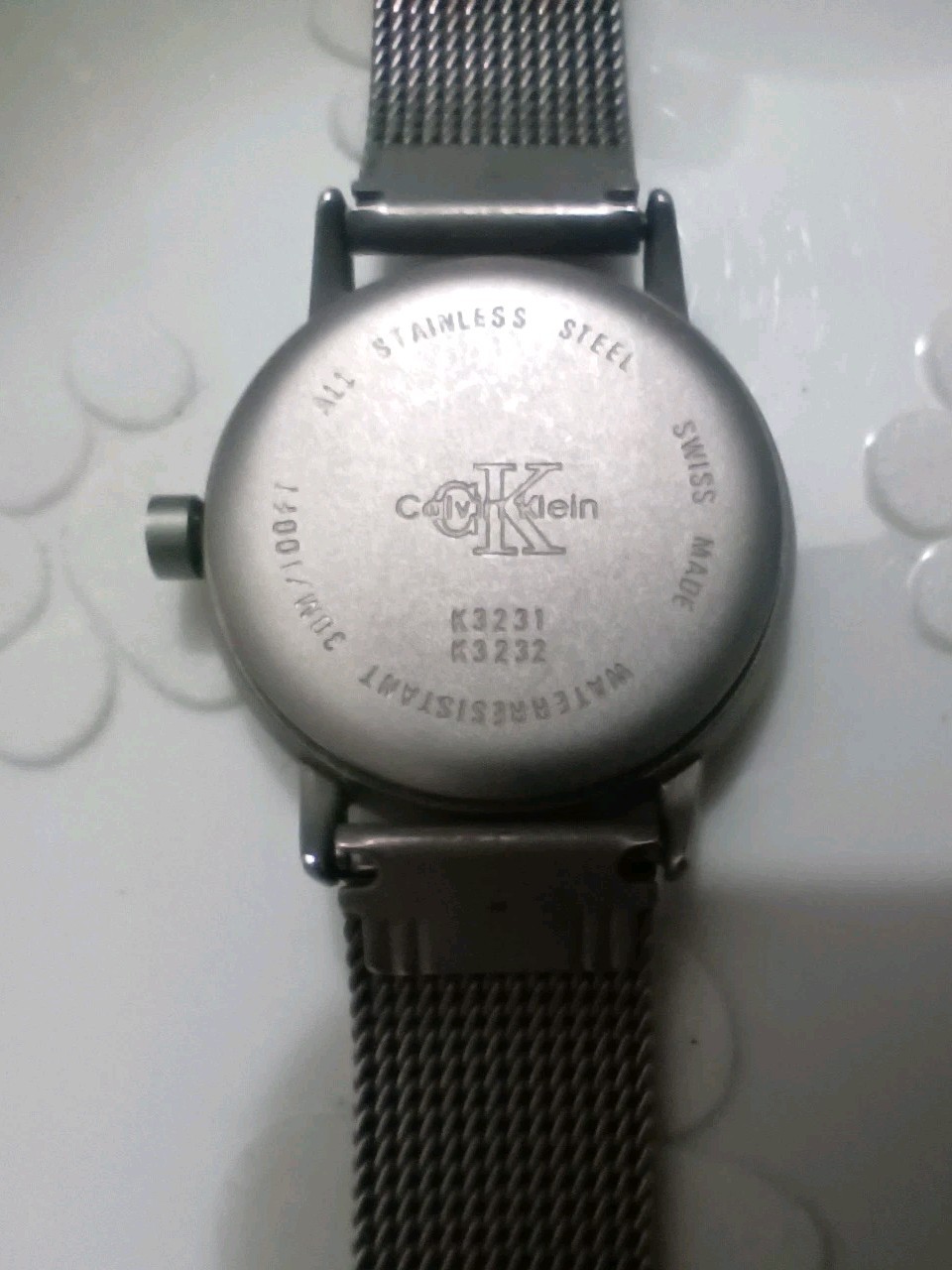 Calvin Klein Watch Men 35mm Black Dial Steel Round K03311Small Seconds(Not Work)