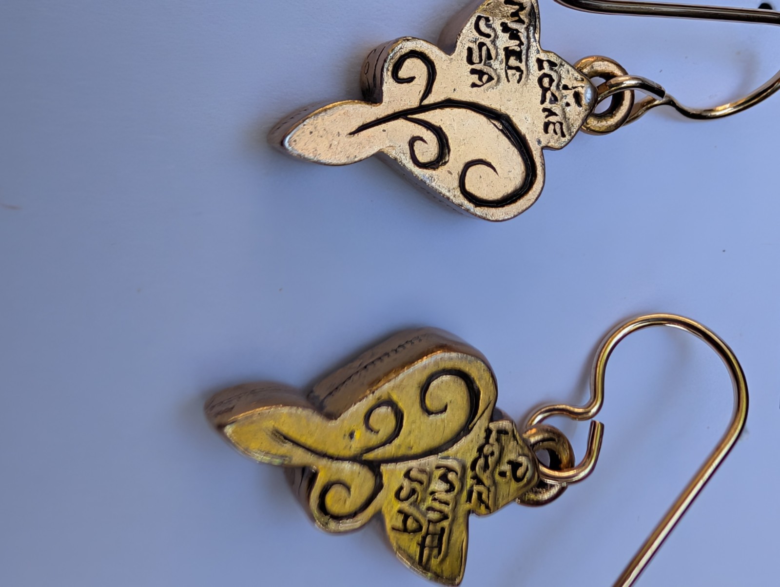 Patricia Locke USA Earrings Dangle Drop Pierced Swarovski Crystals 24K plated