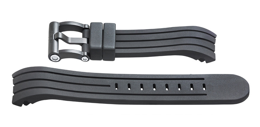 TW Steel 48mm Grandeur Tech TW135 black silicone watch strap – 24mm
