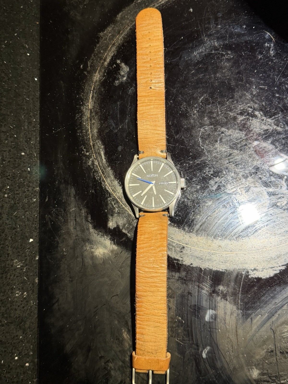 Nixon the Sentry 100 M Stainless Steel Watch Movement Japan Import