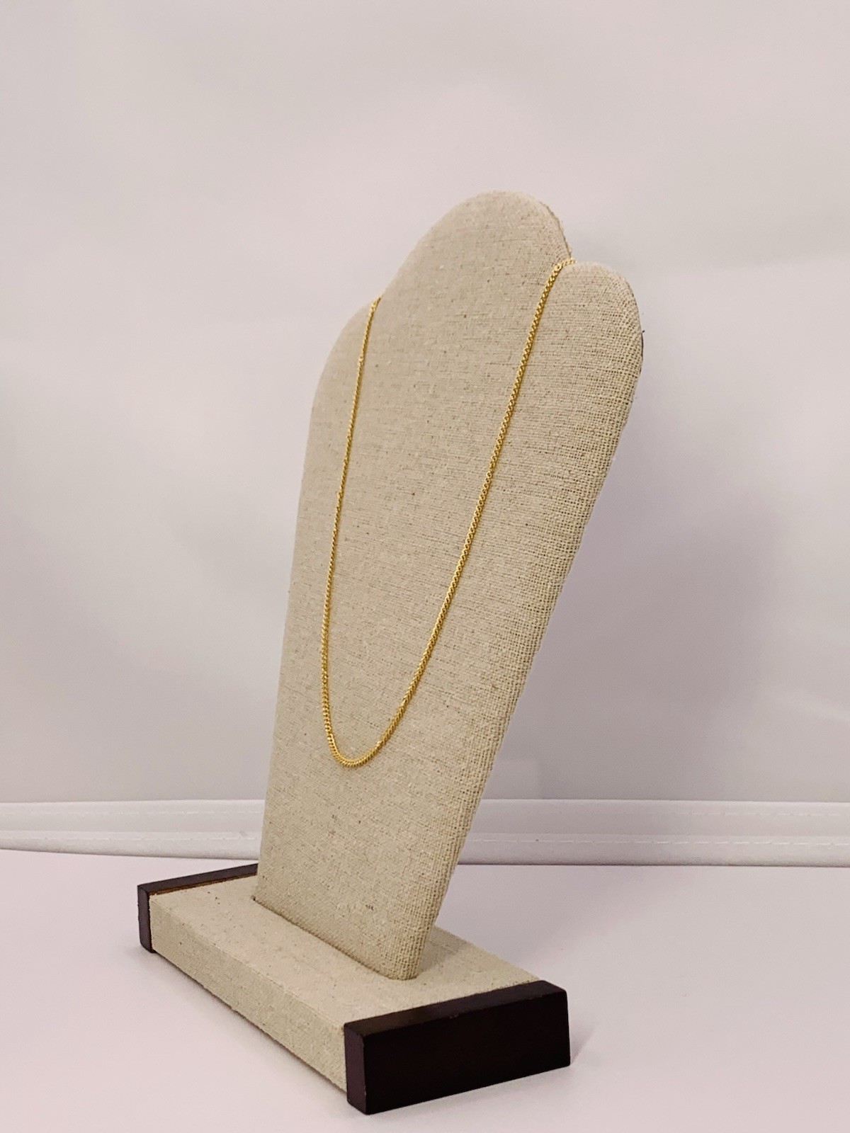 18k Gold Filled 15.9” Length Chain Weight-3.06 Gram, 1.7mm Wide. (#NC13)