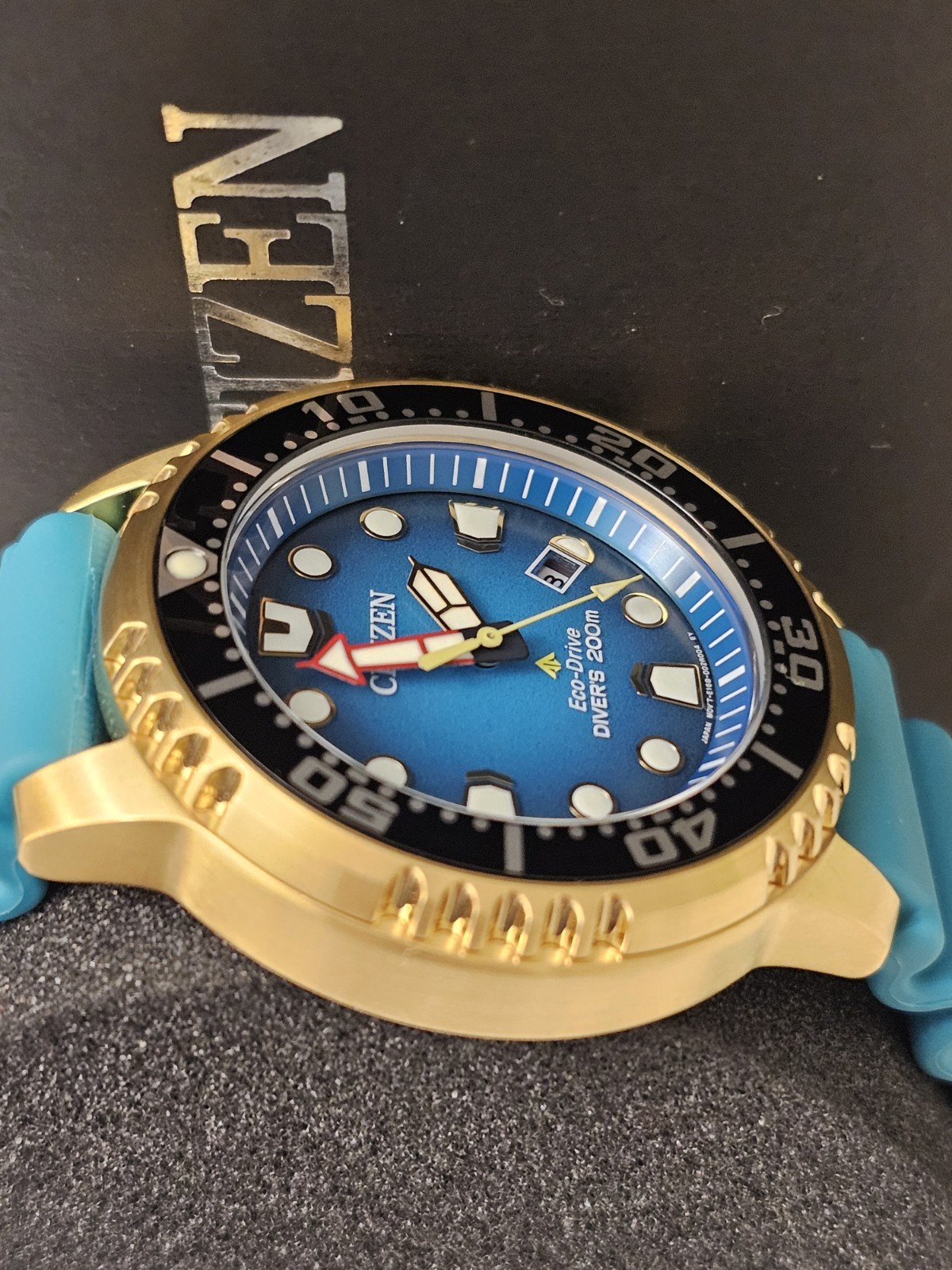 New Citizen Promaster BN0162-02X Eco-Drive Men Diver Watch with Extra Strap