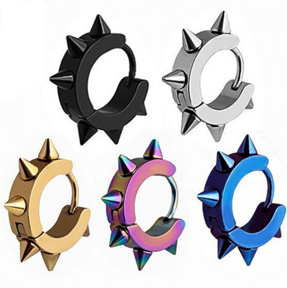 Stainless Steel Hoop Earrings Small Hoop Loop Huggie Ear Piercings for Men Women