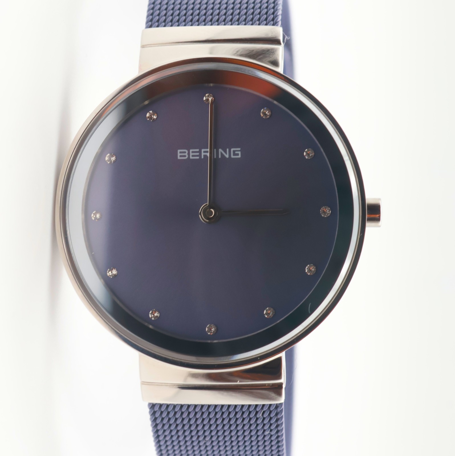 Bering Classic Stainless Steel Lavender Dial Ladies Quartz 31mm Watch 10131-909