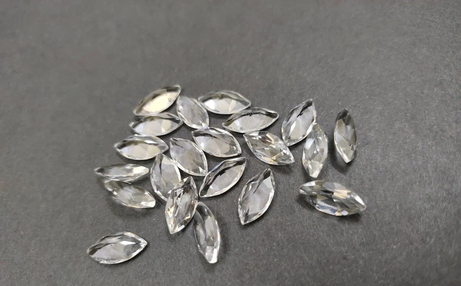 Natural Crystal Quartz Marquise Faceted Cut 6x12mm To 12x24mm Loose Gemstone