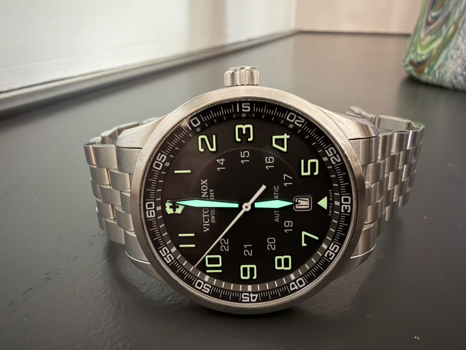 Victorinox Airboss Automatic – 42mm – ETA Movement – Exhibition Caseback