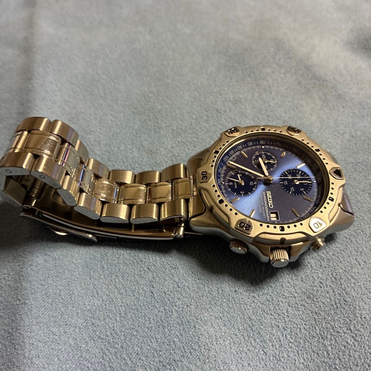 SEIKO Chronograph Blue Dial Watch