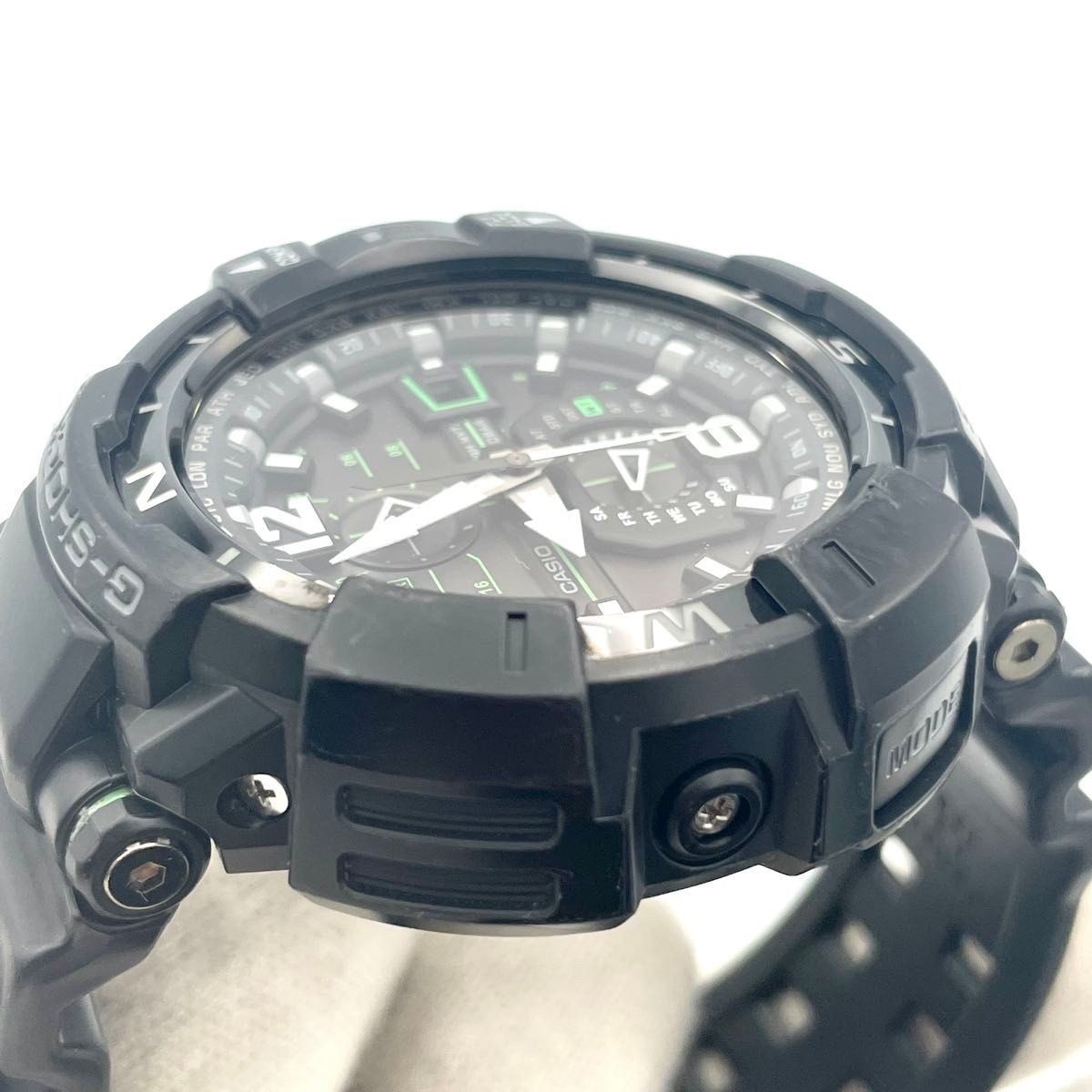CASIO G SHOCK Watch Sky Cockpit Gravity Master Green GW A1100 1A3JF Working