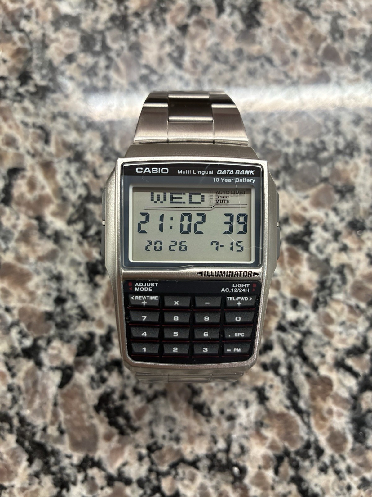 Casio General Men’s Watch Data Bank DBC-32D-1ADF – WW, Grey/Silver