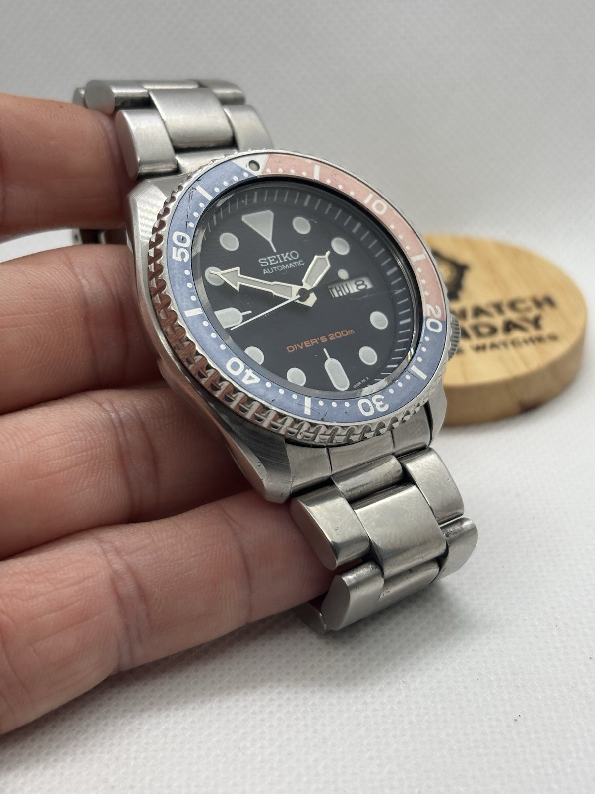 SEIKO 5 7S26-0020 SKX009 PEPSI Scuba 200m Men’s AT Watch JAPAN
