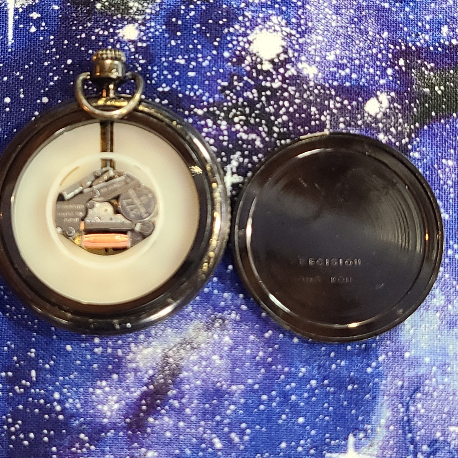 Vtg Lorus Disney Mickey Mouse Bronze Quartz Pocket Watch Fob Ready To Wear|Video