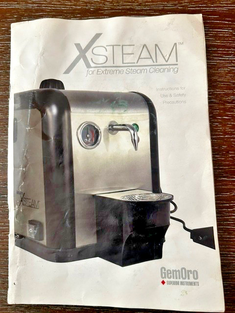 GemOro XSteam Professional Jewelry Steam Cleaner Model 0363